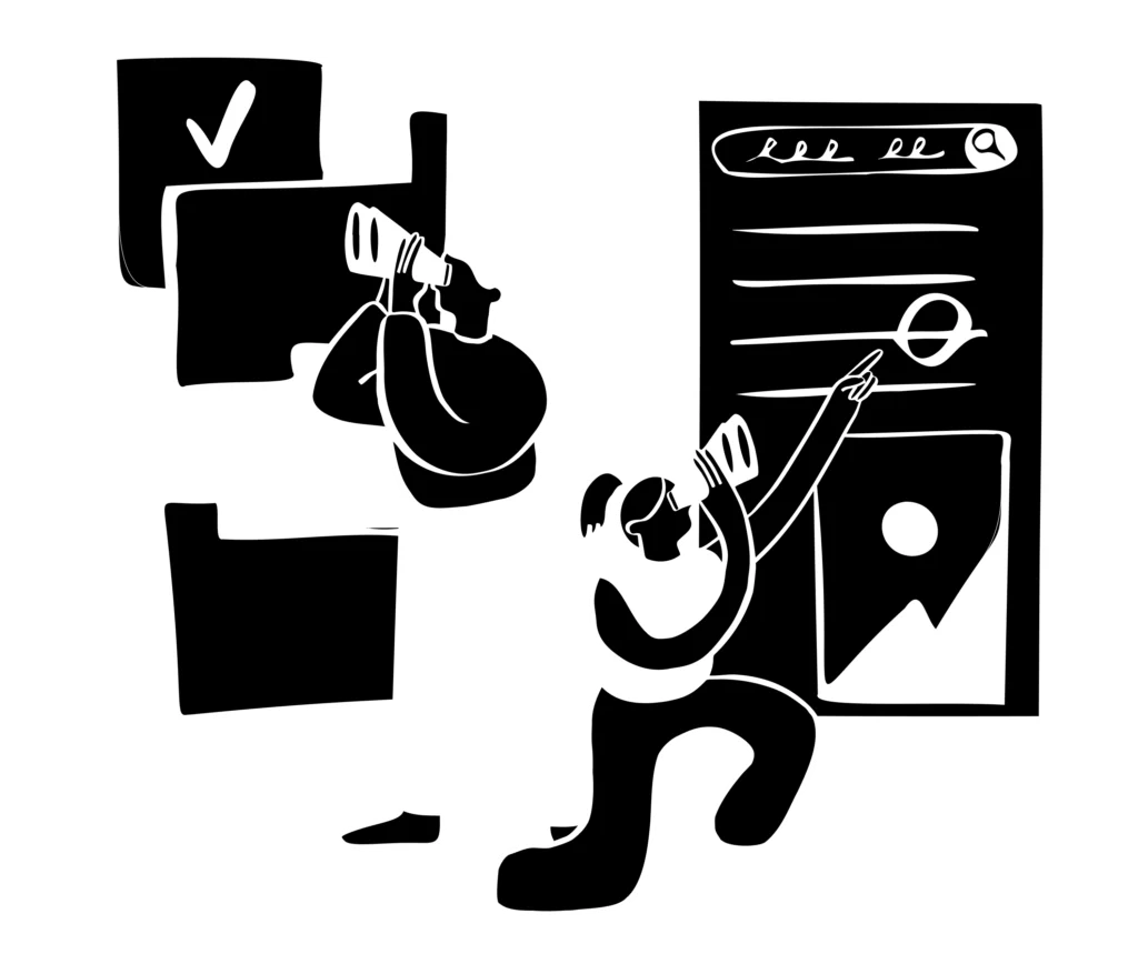 People searching for information