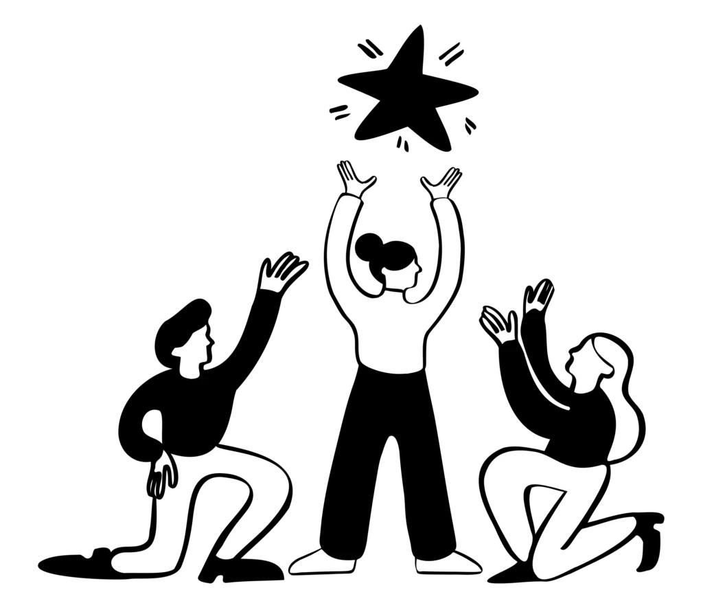 Team leader proposing new idea